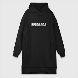 Женское худи-платье BEDOLAGA БЕДОЛАГА, цвет: черный