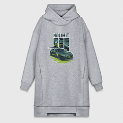 Женское худи-платье Aston Martin No Limit Нет Предела, цвет: меланж