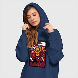 Женское худи-платье ЛУФФИ 5 ЙОНКО ONE PIECE, цвет: тёмно-синий — фото 2