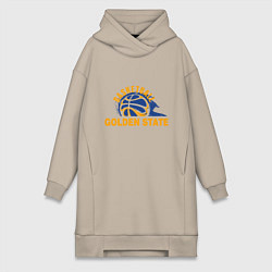 Женское худи-платье Golden State Basketball, цвет: миндальный