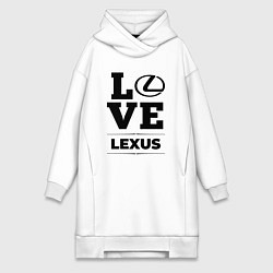 Женское худи-платье Lexus Love Classic, цвет: белый