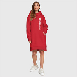 Женское худи-платье Stigmata ПРОТИВ ПРАВИЛ, цвет: красный — фото 2