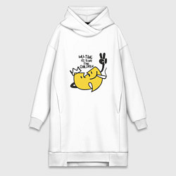 Женское худи-платье Wu-Tang Is For The Children, цвет: белый