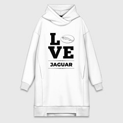 Женское худи-платье Jaguar Love Classic, цвет: белый