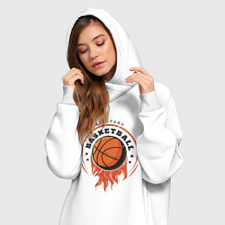 Женское худи-платье Allstars Basketball, цвет: белый — фото 2