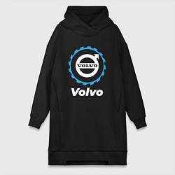 Женское худи-платье Volvo в стиле Top Gear, цвет: черный