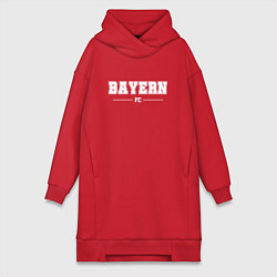 Женское худи-платье Bayern football club классика, цвет: красный