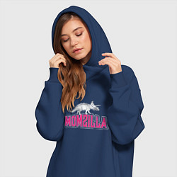 Женское худи-платье Momzilla, цвет: тёмно-синий — фото 2
