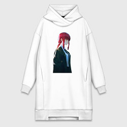 Женское худи-платье Элегантная Макима, цвет: белый
