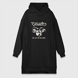 Женская толстовка-платье The casualties панк рок группа