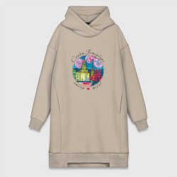 Женская толстовка-платье Санкт-Петербург, Алые Паруса