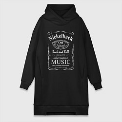 Женская толстовка-платье Nickelback в стиле Jack Daniels