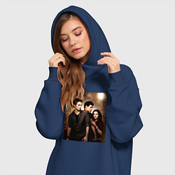 Женское худи-платье Сумерки Белла Эдвард Джейкоб, цвет: тёмно-синий — фото 2