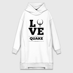 Женская толстовка-платье Quake love classic