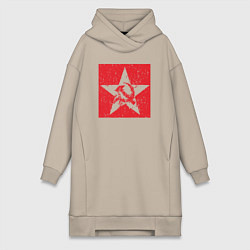 Женская толстовка-платье Star USSR