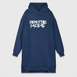Женское худи-платье Депеш мод, цвет: тёмно-синий