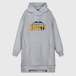 Женское худи-платье Denver Nuggets, цвет: меланж