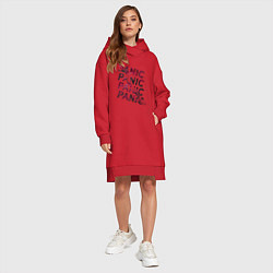 Женское худи-платье Panic, цвет: красный — фото 2