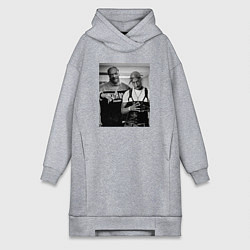 Женское худи-платье Old Gangstars, цвет: меланж