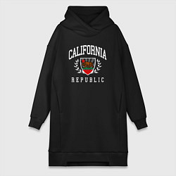 Женское худи-платье Cali republic, цвет: черный