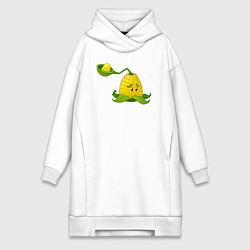 Женское худи-платье Зернопульта, цвет: белый