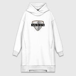 Женское худи-платье Aurus sport auto, цвет: белый