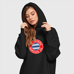 Женское худи-платье Бавария клуб, цвет: черный — фото 2