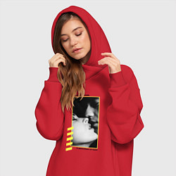 Женское худи-платье Depeche Mode a question of lust, цвет: красный — фото 2