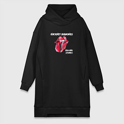 Женская толстовка-платье The Rolling Stones - Diamonds tongue