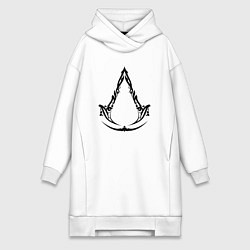 Женское худи-платье Assassins creed - mirage, цвет: белый