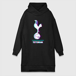 Женская толстовка-платье Tottenham FC в стиле glitch