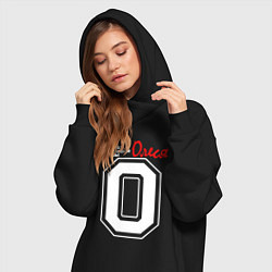 Женское худи-платье Олеся человек с большой буквы, цвет: черный — фото 2