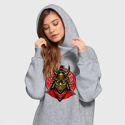 Женская толстовка-платье Сёгун логотип / Меланж – фото 3