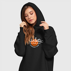 Женское худи-платье Athletic basketball, цвет: черный — фото 2
