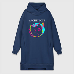 Женская толстовка-платье Architects rock star cat
