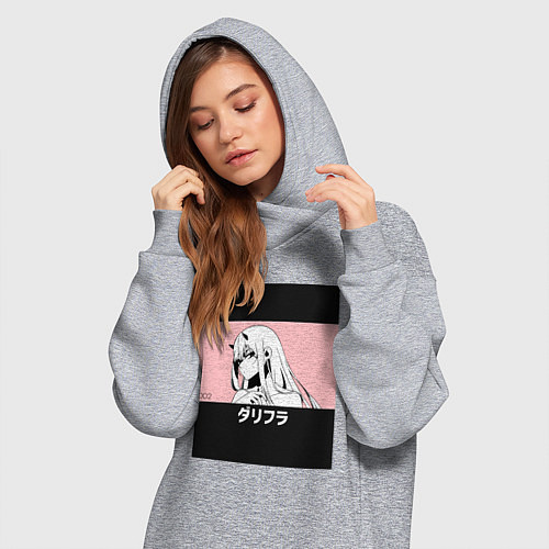 Женская толстовка-платье Франкс Зеро Ту / Меланж – фото 3