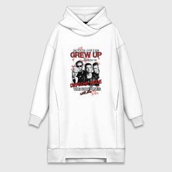Женское худи-платье Depeche Mode - Grew up, цвет: белый