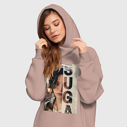 Женское худи-платье Agust D, цвет: пыльно-розовый — фото 2