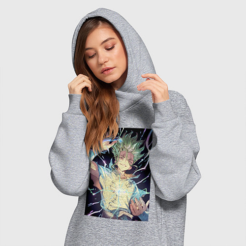 Женская толстовка-платье Сэнку Исигами / Меланж – фото 3