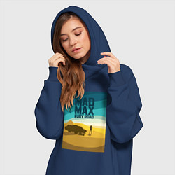 Женское худи-платье Макс - дорога ярости, цвет: тёмно-синий — фото 2