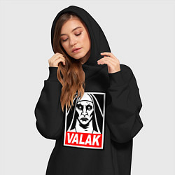 Женское худи-платье Valak, цвет: черный — фото 2