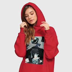 Женское худи-платье Ванитас целитель, цвет: красный — фото 2