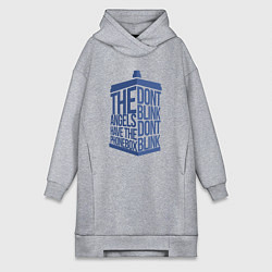 Женское худи-платье Angels phonebox, цвет: меланж