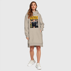 Женское худи-платье The wolf of wall street - Leo, цвет: миндальный — фото 2