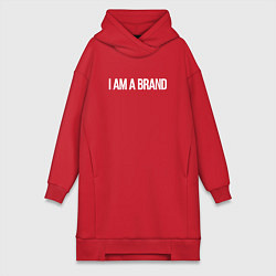 Женское худи-платье I am a brand, цвет: красный