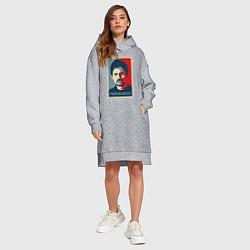 Женское худи-платье Freedurov obey, цвет: меланж — фото 2