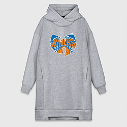 Женское худи-платье Wu-tang knicks, цвет: меланж