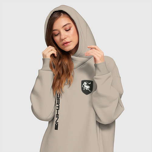 Женская толстовка-платье Forthing / Миндальный – фото 3