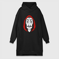 Женское худи-платье Money heist, цвет: черный