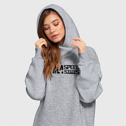 Женское худи-платье Akina speed star, цвет: меланж — фото 2